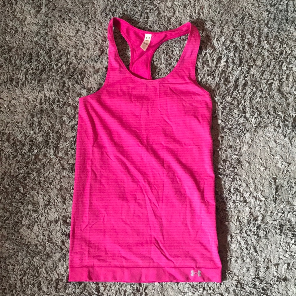 Pink Under Armour tank top